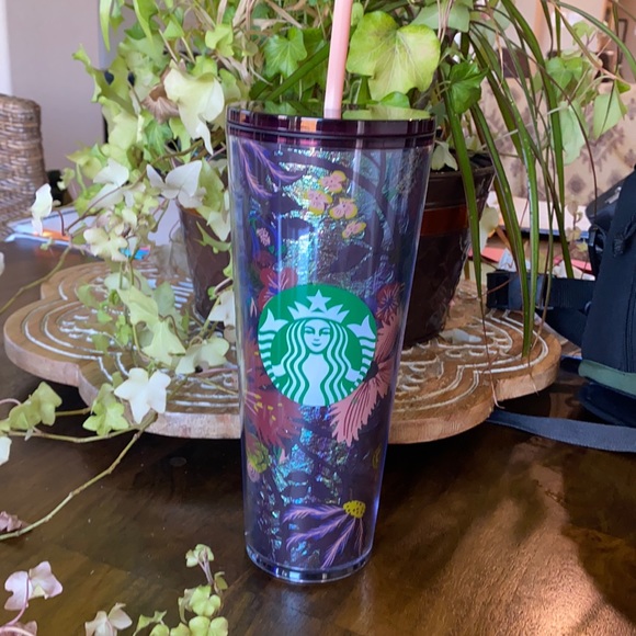 Other - Starbucks 🍁Fall Floral 2022 Gold ⭐️Foil Cup